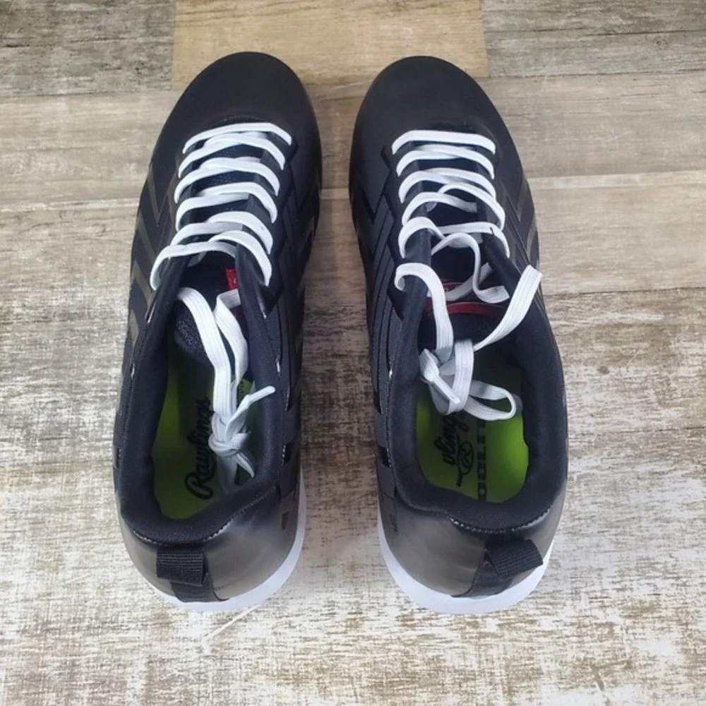 Rawlings Savage Low Mens Shoes Sz 13 D Black Academy‎ Sports Baseball Cleats